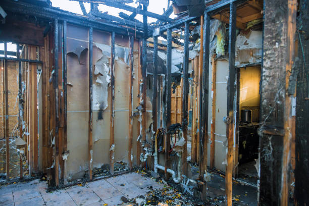 Professional Fire Damage Assessment technician working in Washington Crossing, PA